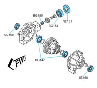 BK2402 Yamaha Front Differential Kit