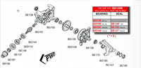 BK1408 Honda Rear Diff Kit