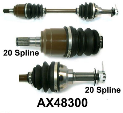 AX0403H SUZUKI KINGQUAD COMPLETE FRONT DRIVE SHAFT