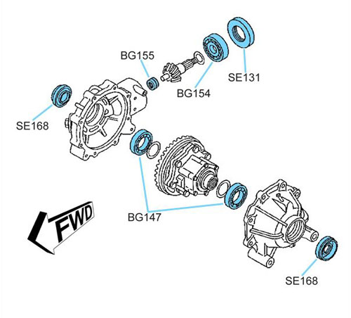 BK2402 Yamaha Front Differential Kit