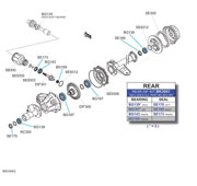 BK3001 Kawasaki Bayou 220-250 Rear Differential Kit.