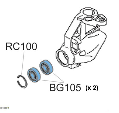 BK3009 Kawasaki  Prairie 300/400 Front Wheel Kit.