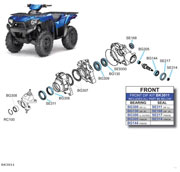 BK3011 FRONT DIFFERENTIAL BEARING KIT