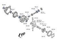 XBK301 Honda Front Diff Kit