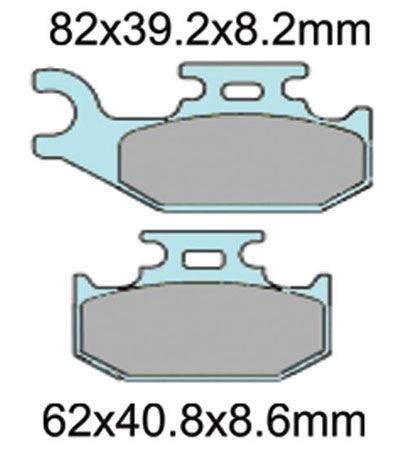 BR341X SUZUKI FRONT RIGHT BRAKE PADS