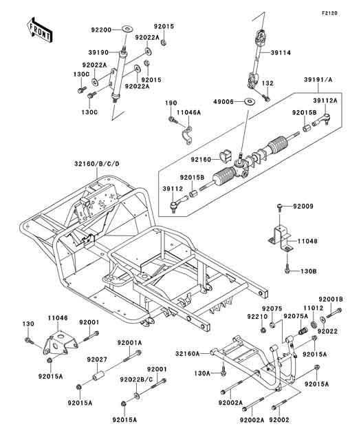 Kawasaki Mule Parts Diagram