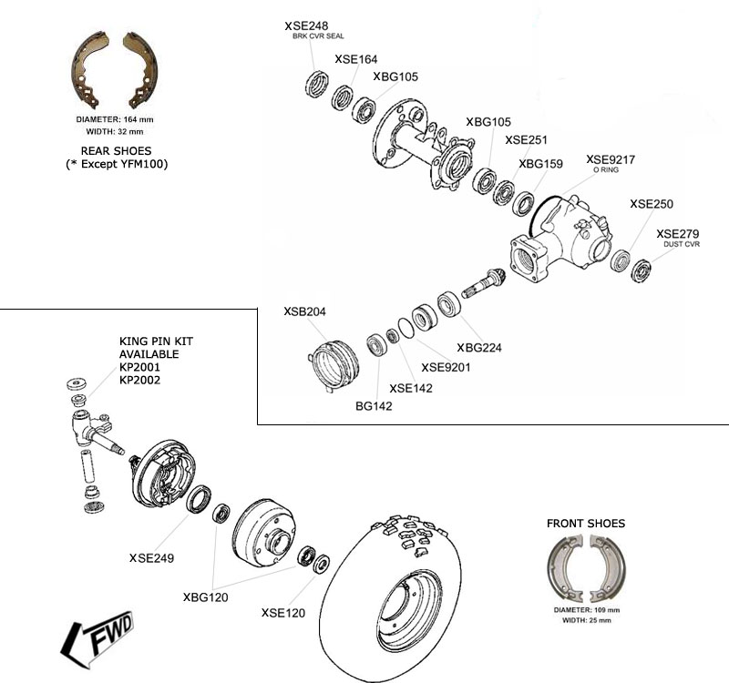 Yamaha YFM50/80 Parts Diagram