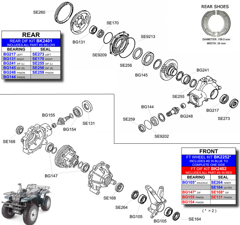 Yamaha YFM350 Parts Diagram