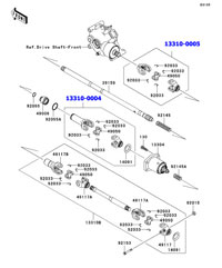 13310-0569 SHAFT-ASSY,HOUSING