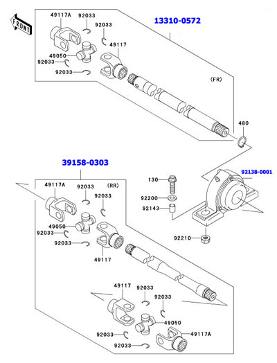 39158-0303 SHAFT-ASSY-DRIVE,RR P