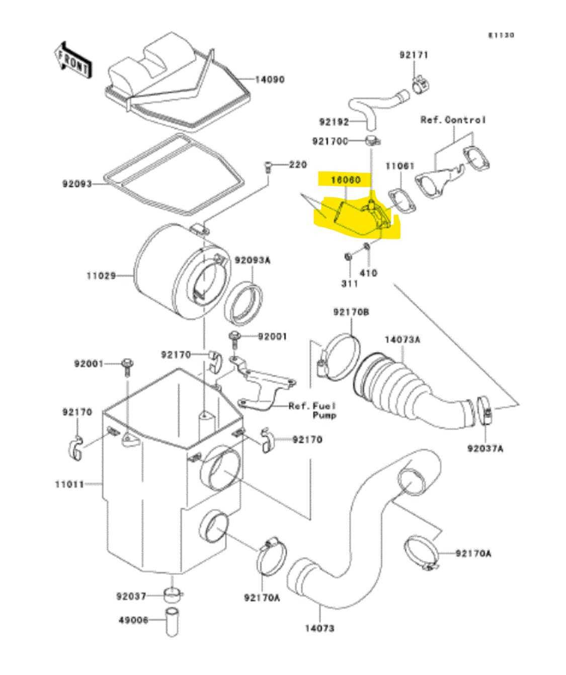 16060-2210 PIPE-INTAKE