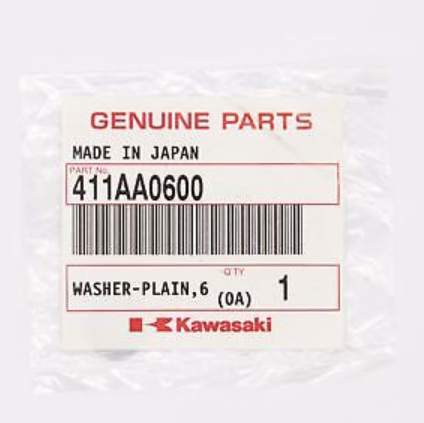 411AA0600 PLAIN WASHER 6mm OEM KAWASAKI