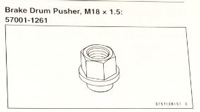 57001-1261 PUSHER,BRAKE DRUM