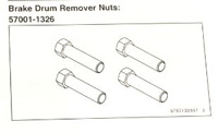 57001-1326 NUTS, PULLER, 12MM *E 4 pack