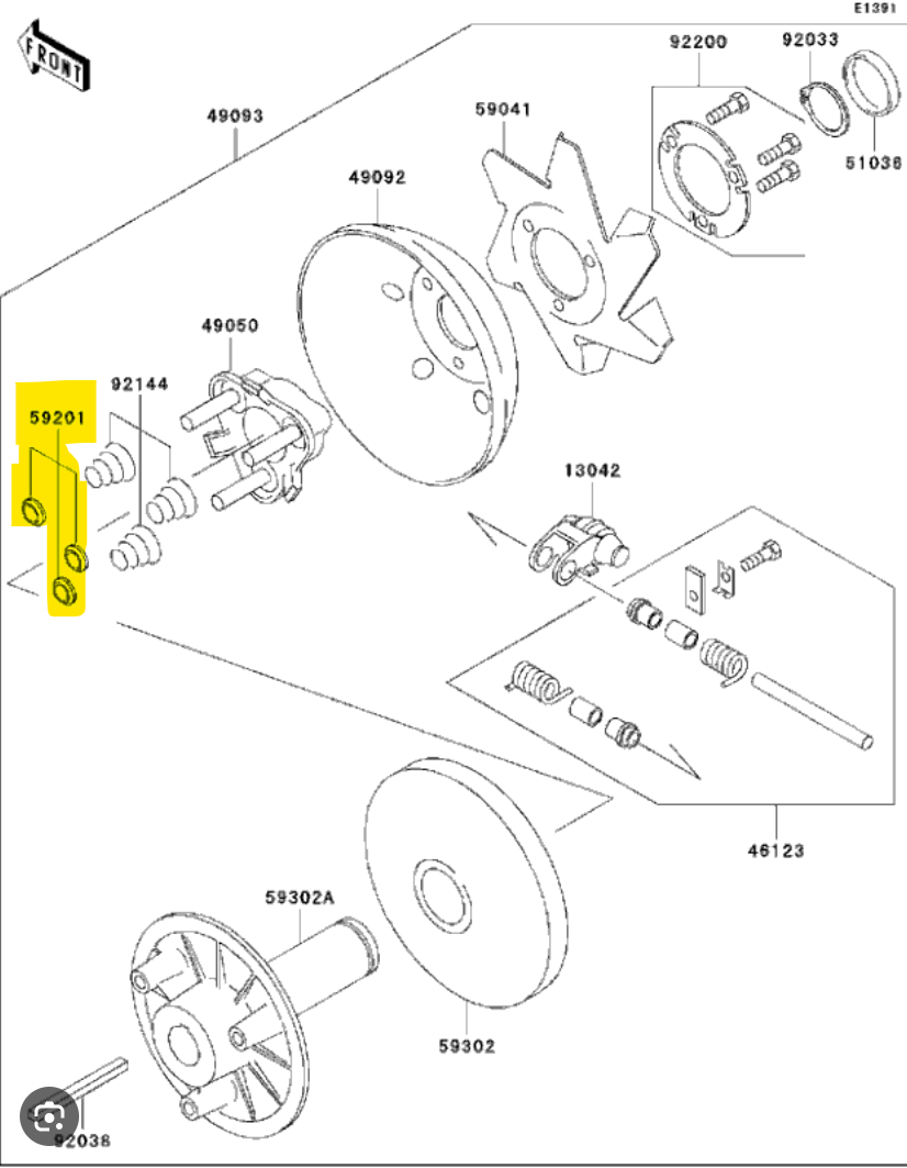 59201-5501 KIT-BUMPER