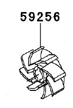 59256-2057 IMPELLER - WATER PUMP