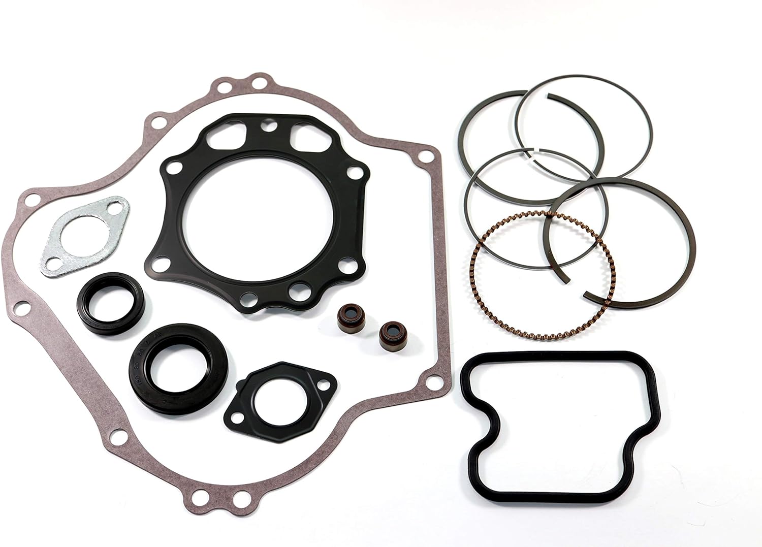 KAWASAKI MULE 500 / 520 / 550 (KAF300) ENGINE REBUILD GASKET KIT WITH .5MM OVERSIZE PISTON RINGS & SEALS