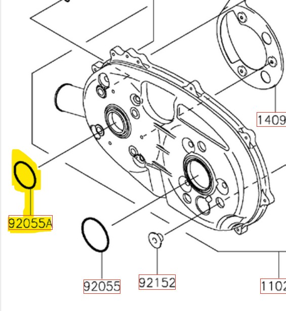 92055-0749 RING-O,49.4MM OEM KAWASAKI