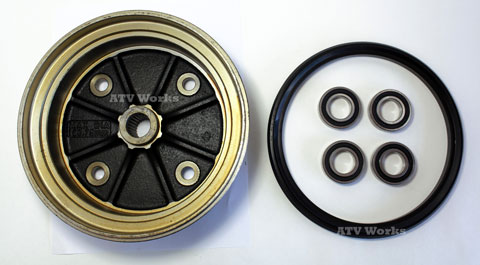 Front Brake Drum For Kawasaki Mule 3000 3010 4000 4010 KAF950B – 2001-2008, OE Quality