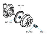 BK2003 Yamaha Front Wheel Kit