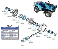 BK2350 Yamaha Rear Differential Bearing & Seal Kit