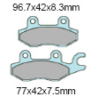 XBR318B Kawasaki Right Front Pads