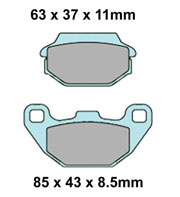 Rear Brake Shoes for Kawasaki and KYMCO