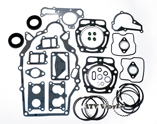 KAWASAKI MULE KAF620 ENGINE REBUILD GASKET KIT W/ OIL SEALS & OVERSIZE RINGS