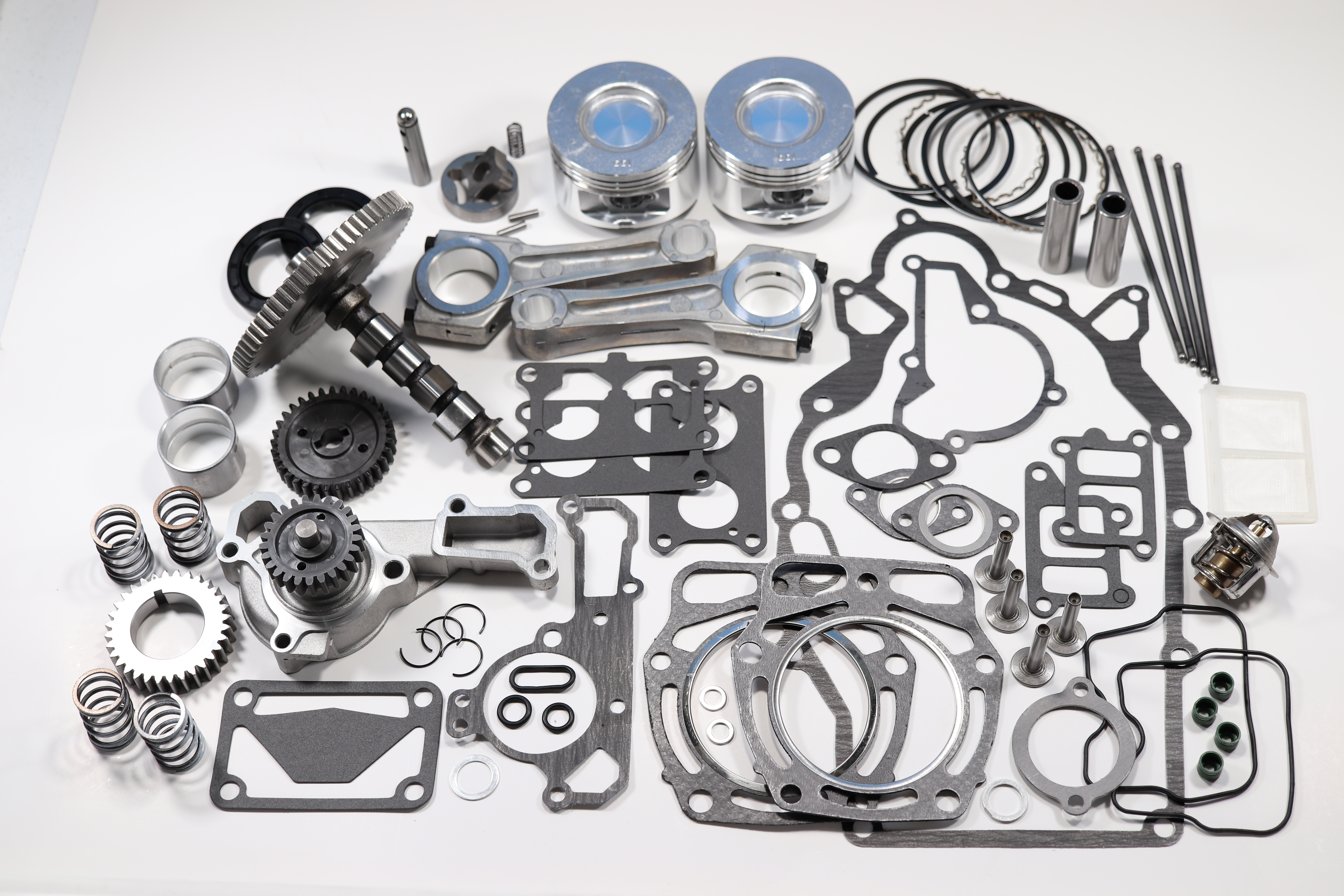 Kawasaki Mule KAF620 Engine Gasket Rebuild Kit w/ Piston, Rings, Camshaft & Connecting Rods
