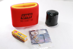 AIR FILTER SUZUKI LT-V700F LT 700 TWIN PEAKS 04-05 TUNE UP KIT SPARK PLUG OIL