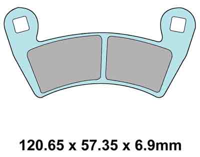 XBR511B Polaris Ranger Brake Pads