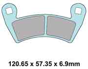 XBR511B Polaris Ranger Brake Pads