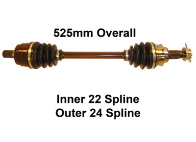 AX11080HD TRX650FA/680FA Honda Rincon Demon Heavy Duty Complete Rear  Axle Shaft