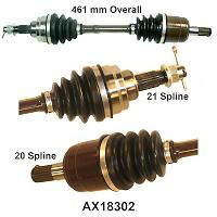 AX0110H TRX350 Rancher Complete Front Left or Right Axle Shaft