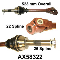 XAX58322 Polaris Front Left or Right Axle Shaft