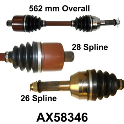 XAX58346 Polaris Rear Complete Shaft