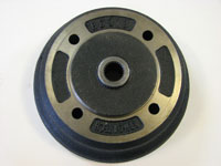 Caltric compatible with Rear Brake Drum W/Bolts Kawasaki 41038-1226 