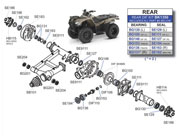 BK1350 TRX350 TRX400 Rear Differential Kit