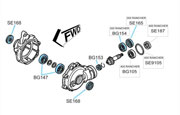 BK1351 TRX350 Front Differential Kit