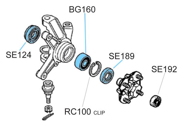 BK1403 Honda  Front Wheel Kit