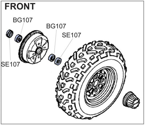 BK1405 Front Wheel Kit