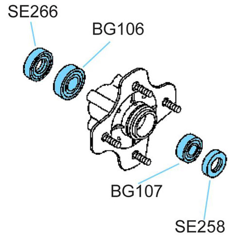 BK2007 Yamaha Front Wheel Kit