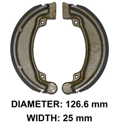 XBR100B Rear Brake Shoes