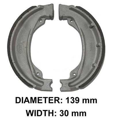 XBR104B Rear Brake Shoes