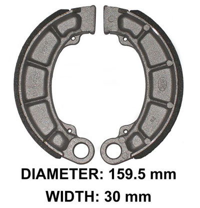 XBR106B Rear Brake Shoes