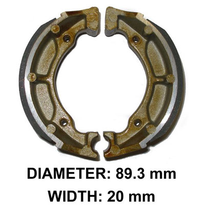 XBR109B Suzuki Rear Brake Shoes