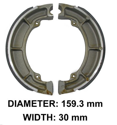 XBR117B Rear Brake Shoes