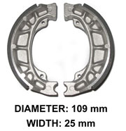 XBR200B Armor-Tech Front Brake Shoes