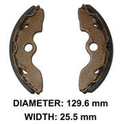 XBR203B Front Brake Shoes