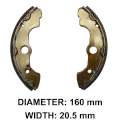 XBR215B Front Brake Shoes